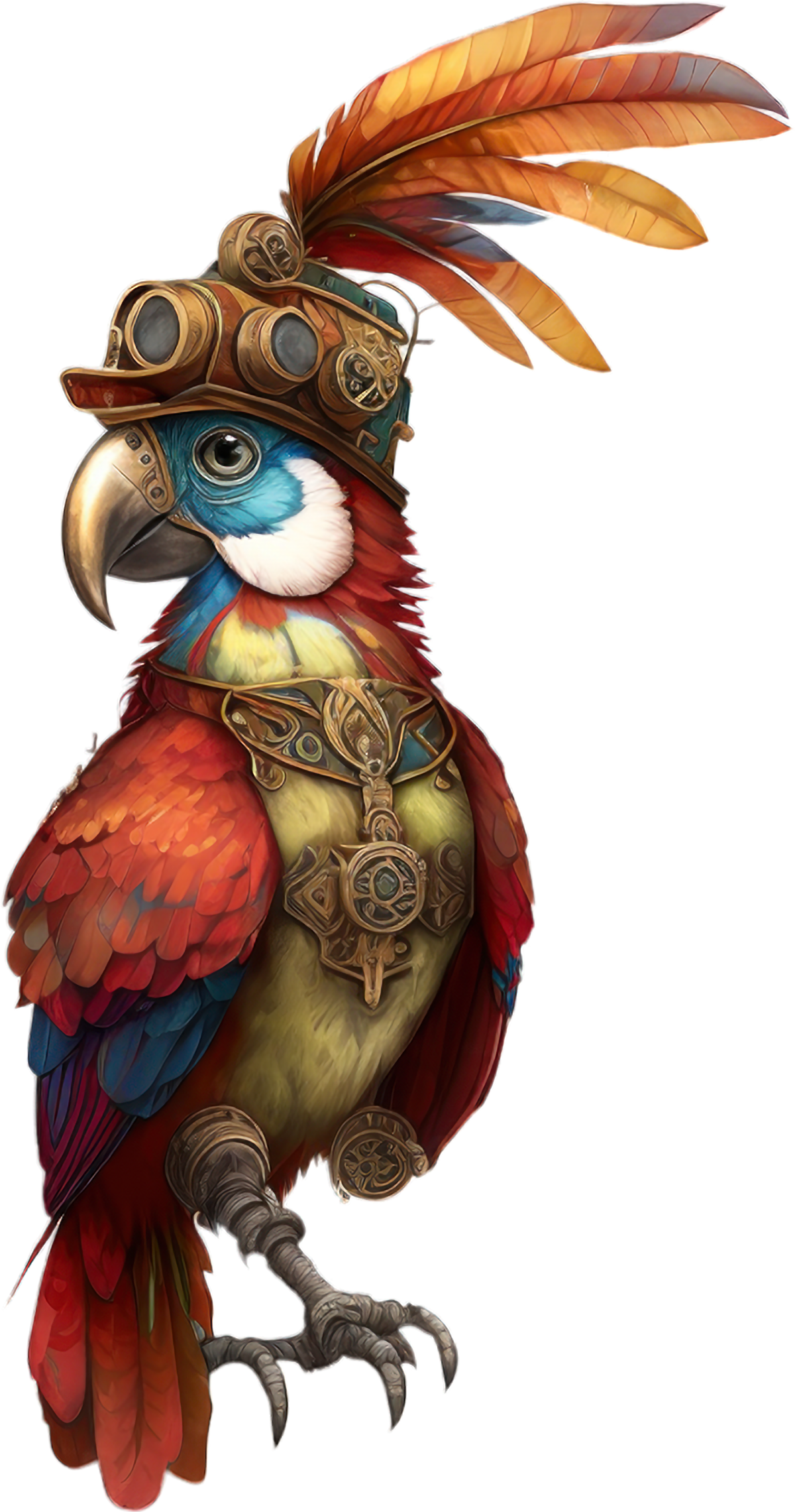 Steampunk Parrot Tumbler