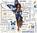 I AM Unstoppable Blue Morpho Butterfly Queen Tumbler
