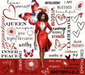 I AM Unstoppable Red Butterfly Queen Tumbler