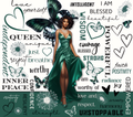 I AM Unstoppable Emerald Butterfly Queen Tumbler