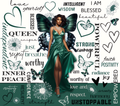 I AM Unstoppable Emerald Swallowtail Butterfly Queen Tumbler