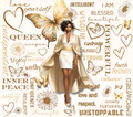 I AM Unstoppable Golden Goddess Butterfly Queen Tumbler