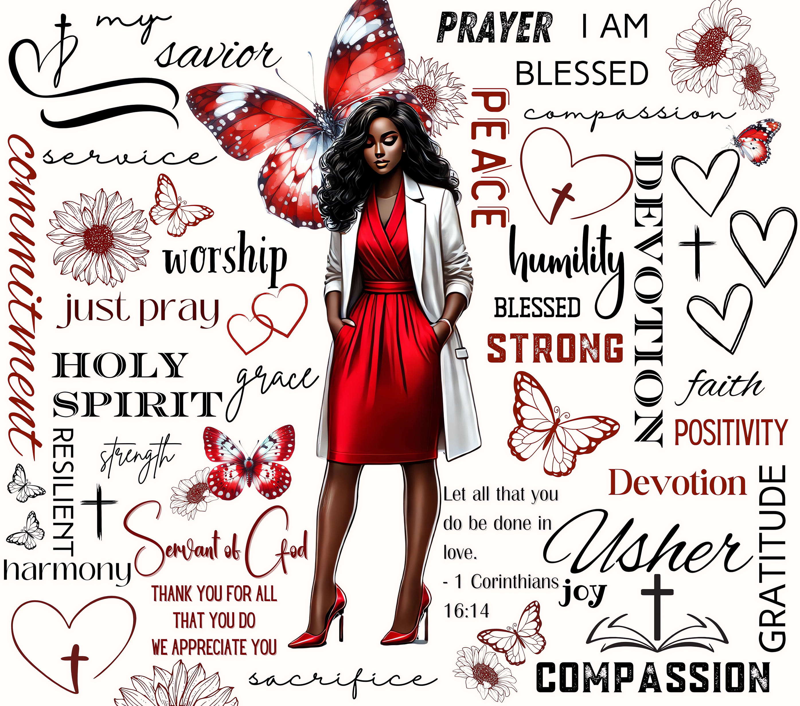Inspirational Faith Tumbler - Prayer & Devotion
