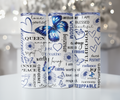 Blue Butterfly Empowerment Tumbler - Love Yourself