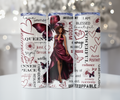 Burgundy Butterfly Queen Tumbler - Empowered Elegance