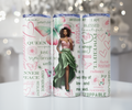 Pink & Green Butterfly Queen Tumbler - Graceful Strength