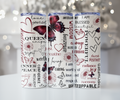 Wine Butterfly Empowerment Tumbler - Amazingly Unique