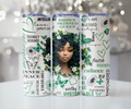 Emerald Butterfly Black Girl Magic Tumbler - Divinely Designed