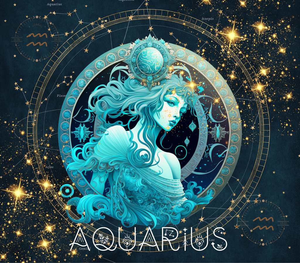 Aquarius Zodiac Tumbler