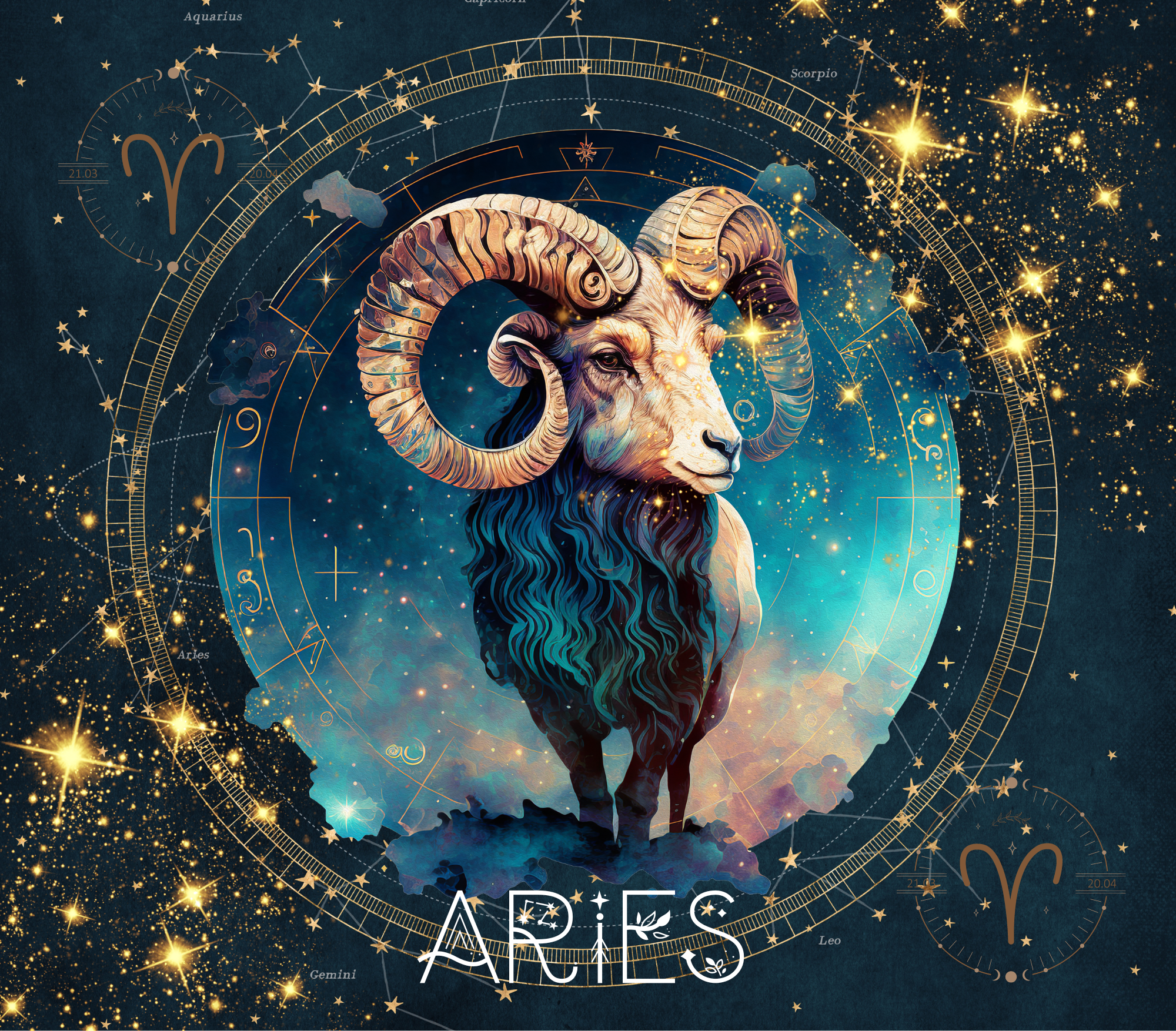 Aries Zodiac Tumbler