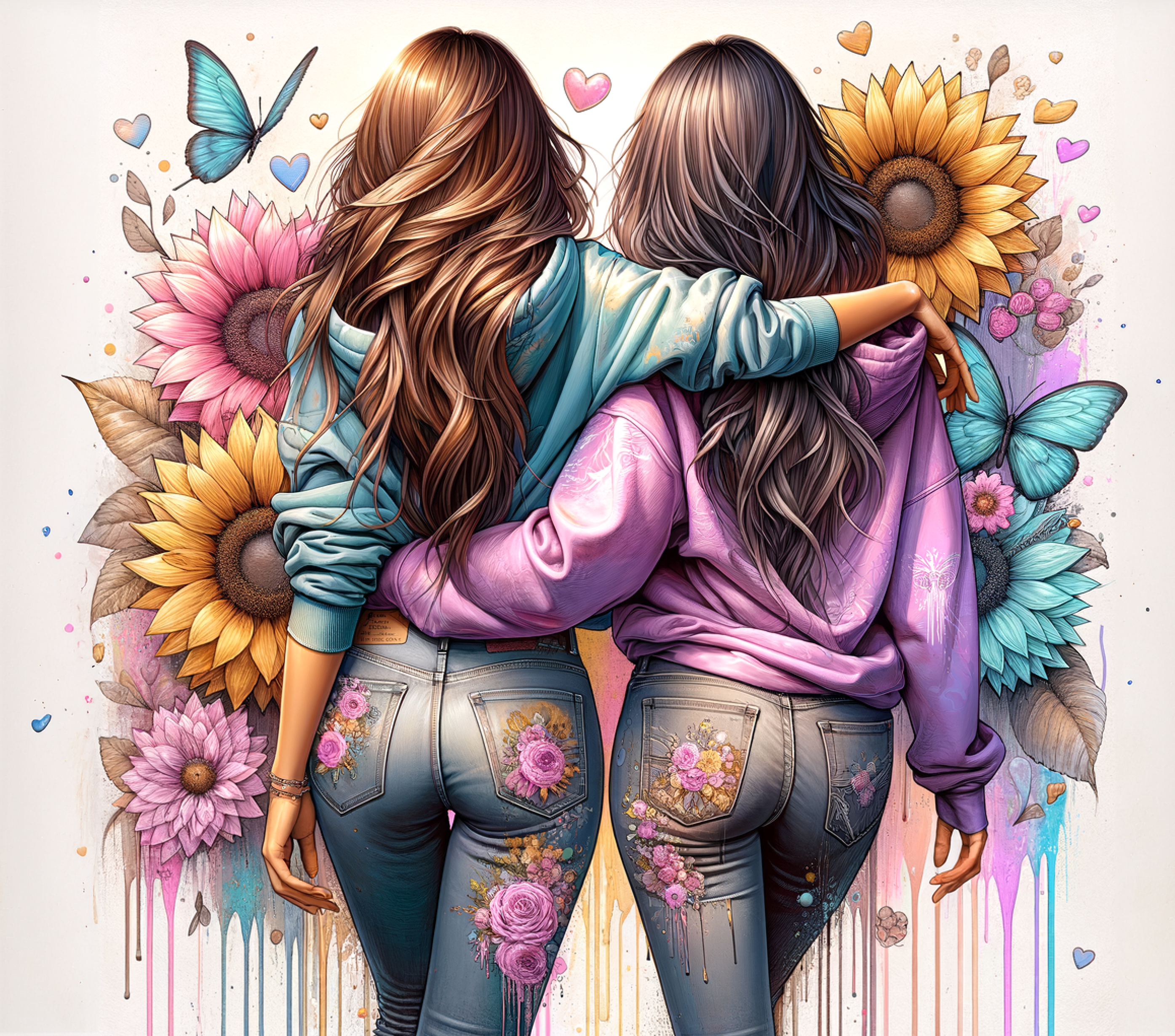 Best Friends Sunflower Tumbler - Soul Sisters