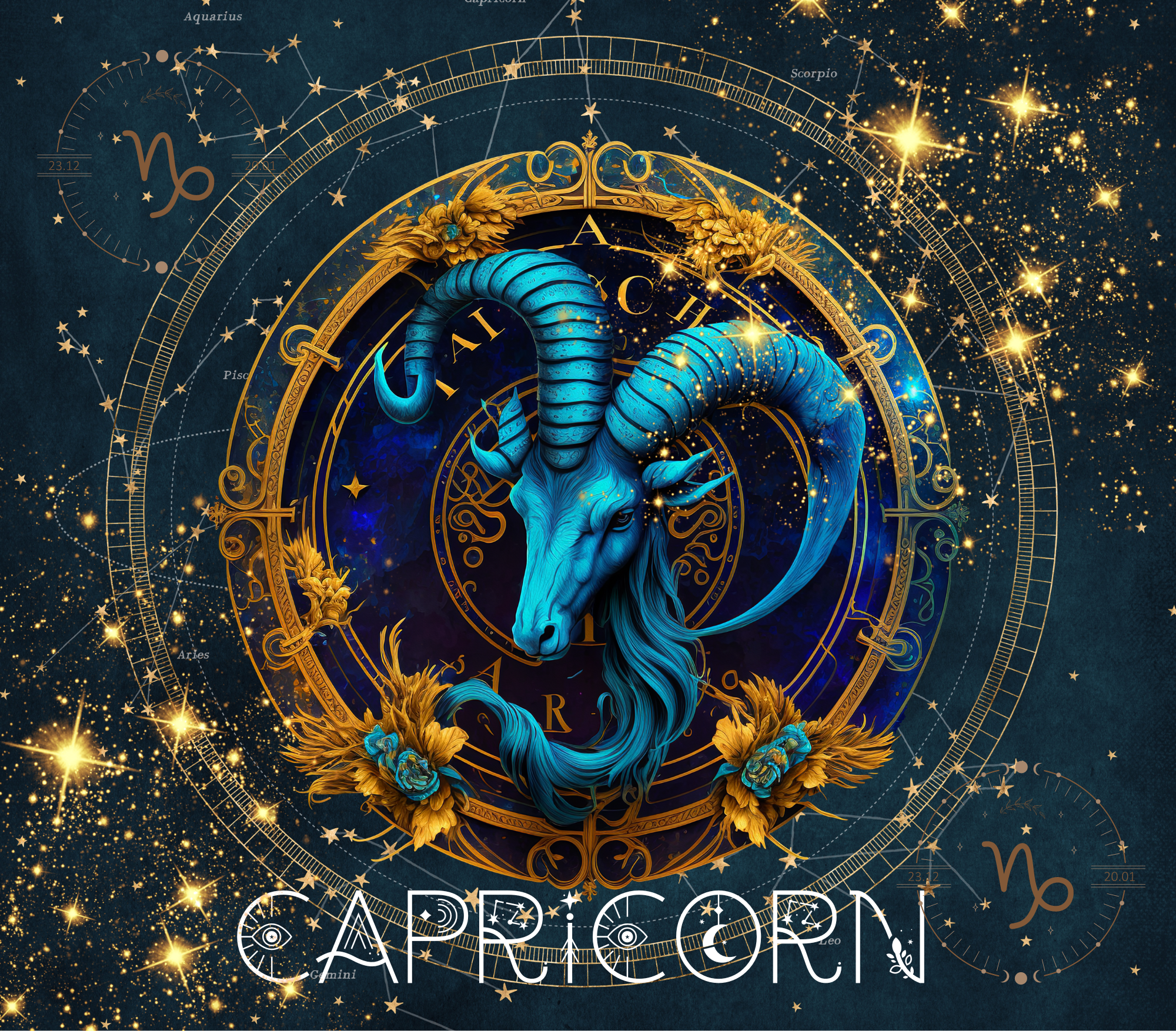 Capricorn Zodiac Tumbler