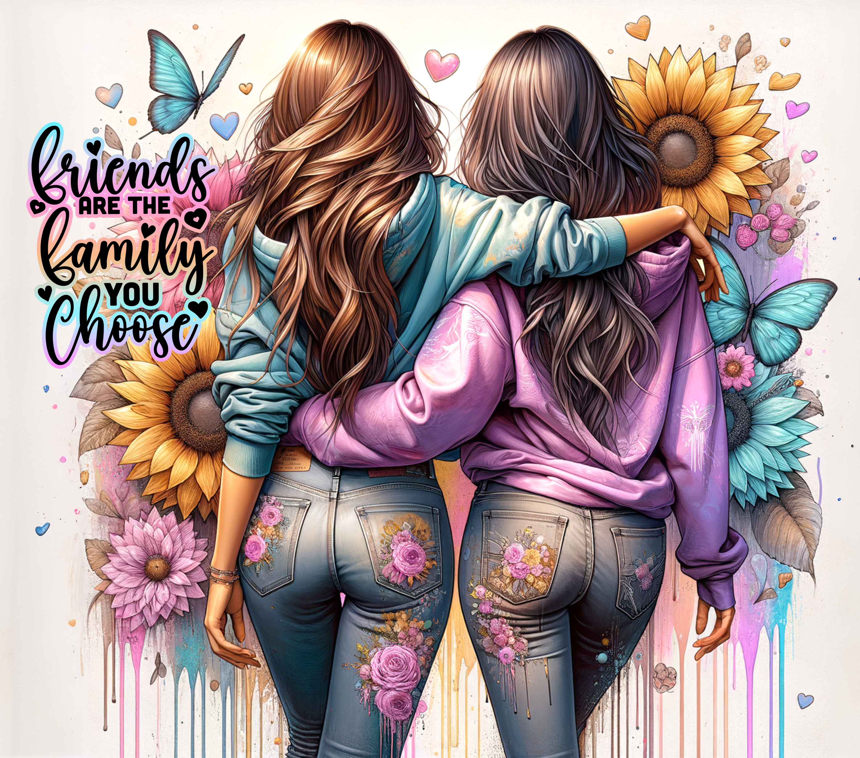Friends Are the Family You Choose Tumbler