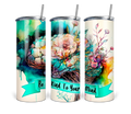 Be Kind To Your Mind - Watercolor Floral Tumbler