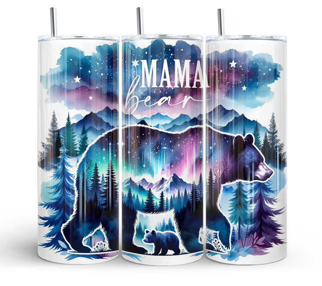 Mama Bear Aurora Tumbler